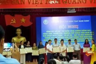 Thí điểm tăng cường giảng dạy tiếng Anh trong các nhà trường phổ thông tỉnh Nam Định giai đoạn 2015 – 2020” và đề án “Dạy và học ngoại ngữ trong các cơ sở giáo dục phổ thông tỉnh Nam Định giai đoạn 2011 – 2020