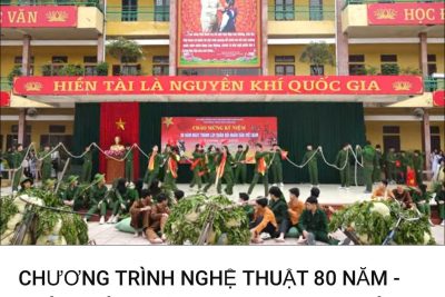 CHƯƠNG TRÌNH NGHỆ THUẬT CHÀO MỪNG 80 NĂM NGÀY THÀNH LẬP QUÂN ĐỘI NHÂN DÂN VIỆT NAM ( 22/12/1944 – 22/12/2024) VÀ 35 NĂM NGÀY HỘI QUỐC PHÒNG TOÀN DÂN CỦA TRƯỜNG THCS HÀN THUYÊN-THÀNH PHỐ NAM ĐỊNH